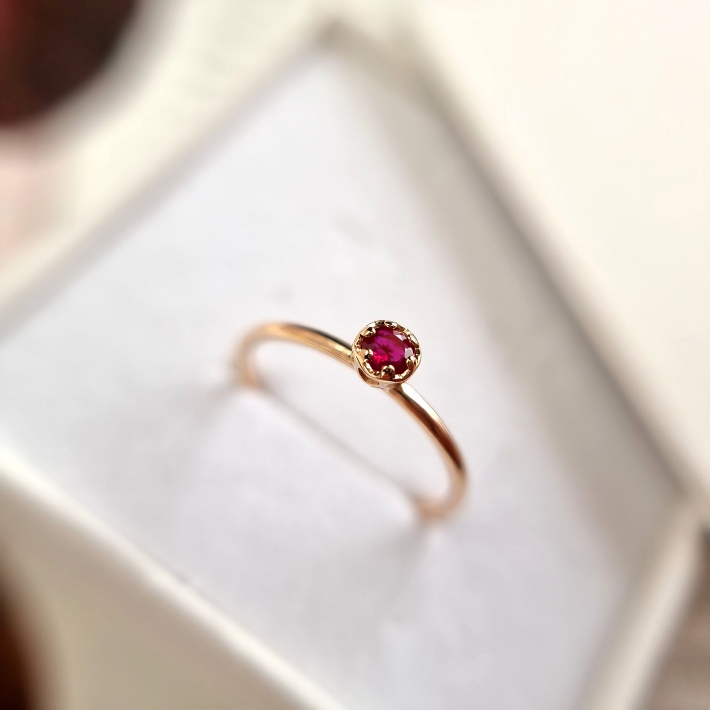 Birthstone of July Stackable Ring 