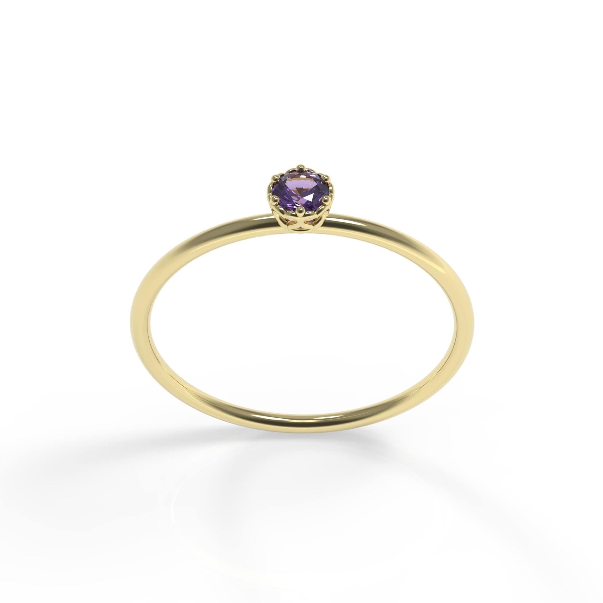 Ring with Amethyst Stone