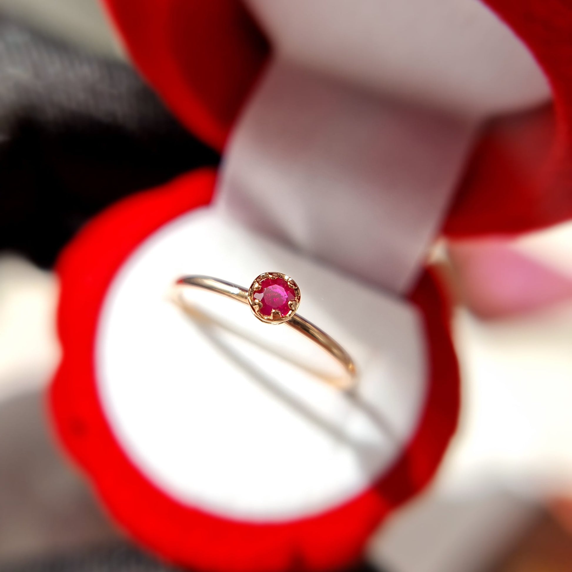 Ring with Ruby Stone